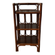 Rattan shelf vintage bamboo 60s