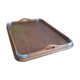 Wood and metal tray 50s