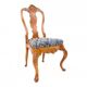 A pair of antique chairs from the late 19th century, France. After renovation.