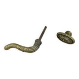 Solid brass door handle