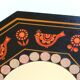 Mexican wooden mirror decorated with birds, 70s