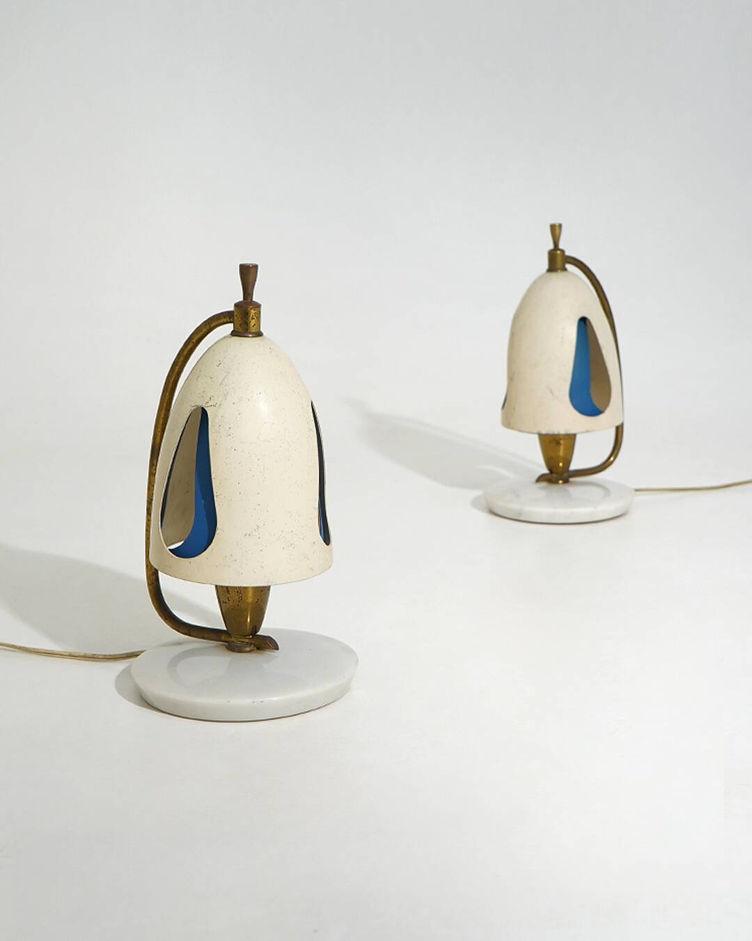 Paire de lampes de table par Angelo Lelii, Arredoluce, années 1950
