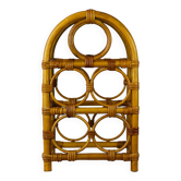 Porte-bouteilles en rotin vintage