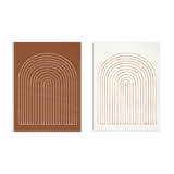 Pair of giclee prints, abstract wall art set of two, 50x70cm