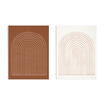 Pair of giclee prints, abstract wall art set of two, 50x70cm
