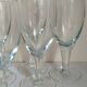 Six XXL blown glass stemmed glasses