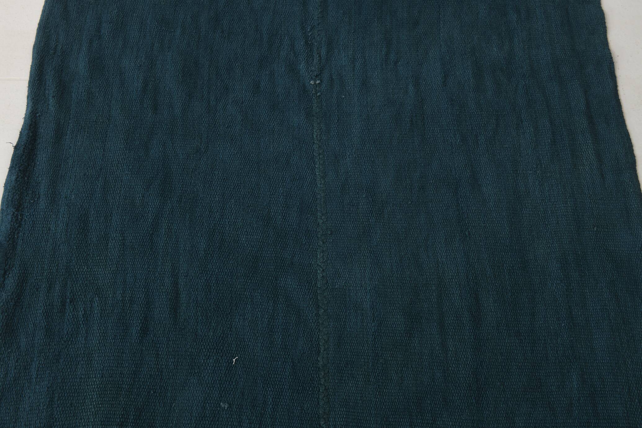 Navy Blue Pattern Handmade Kilim Rug, 128x235 Cm