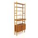 Bibliothèque scandinave en teck et en chêne, Suède, 1960