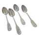 Christofle - Set of 4 Vendôme table spoons in silver-plated metal