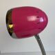 Flexible Pink and Metal Desk Lamp - 70's Style - Seventies and Vintage