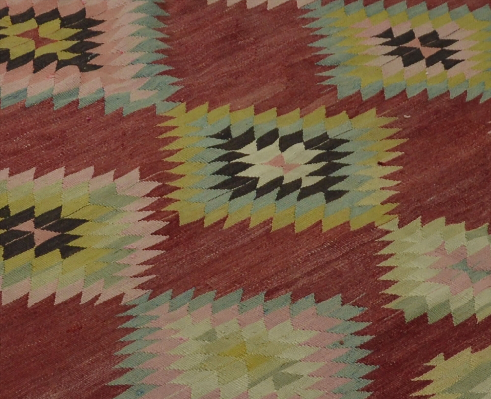 Anatolian handmade kilim rug 230 cm x 179 cm