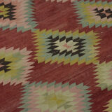 Anatolian handmade kilim rug 230 cm x 179 cm