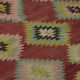 Anatolian handmade kilim rug 230 cm x 179 cm