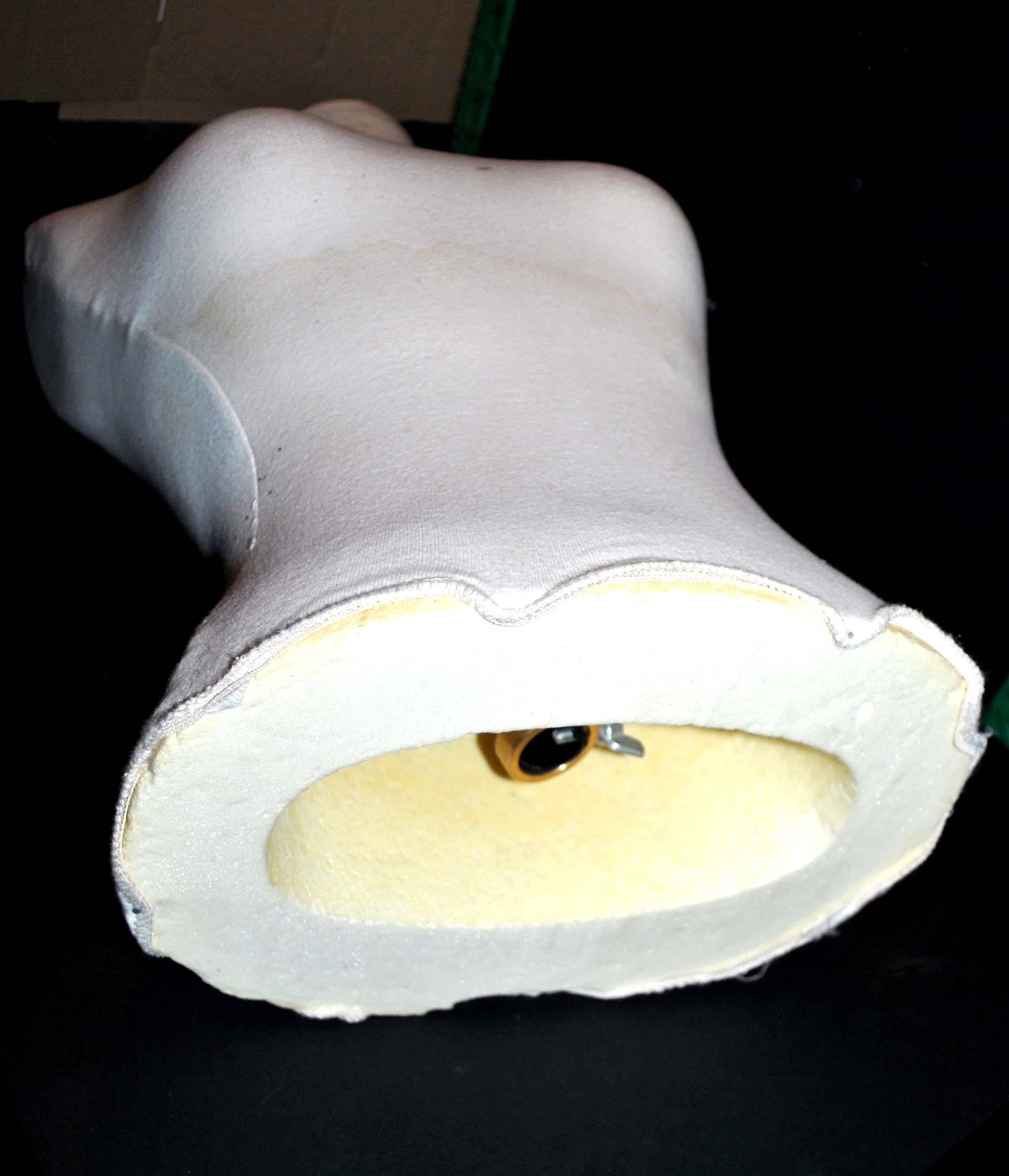 Vintage foam display mannequin bust - Decorative seamstress bust