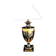 Lampe balustre Lions dorés et abat blanc et liserés dorés - Hôtel Paris Opéra Garnier