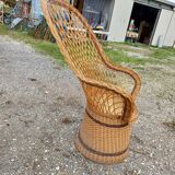 Emmanuelle wicker armchair