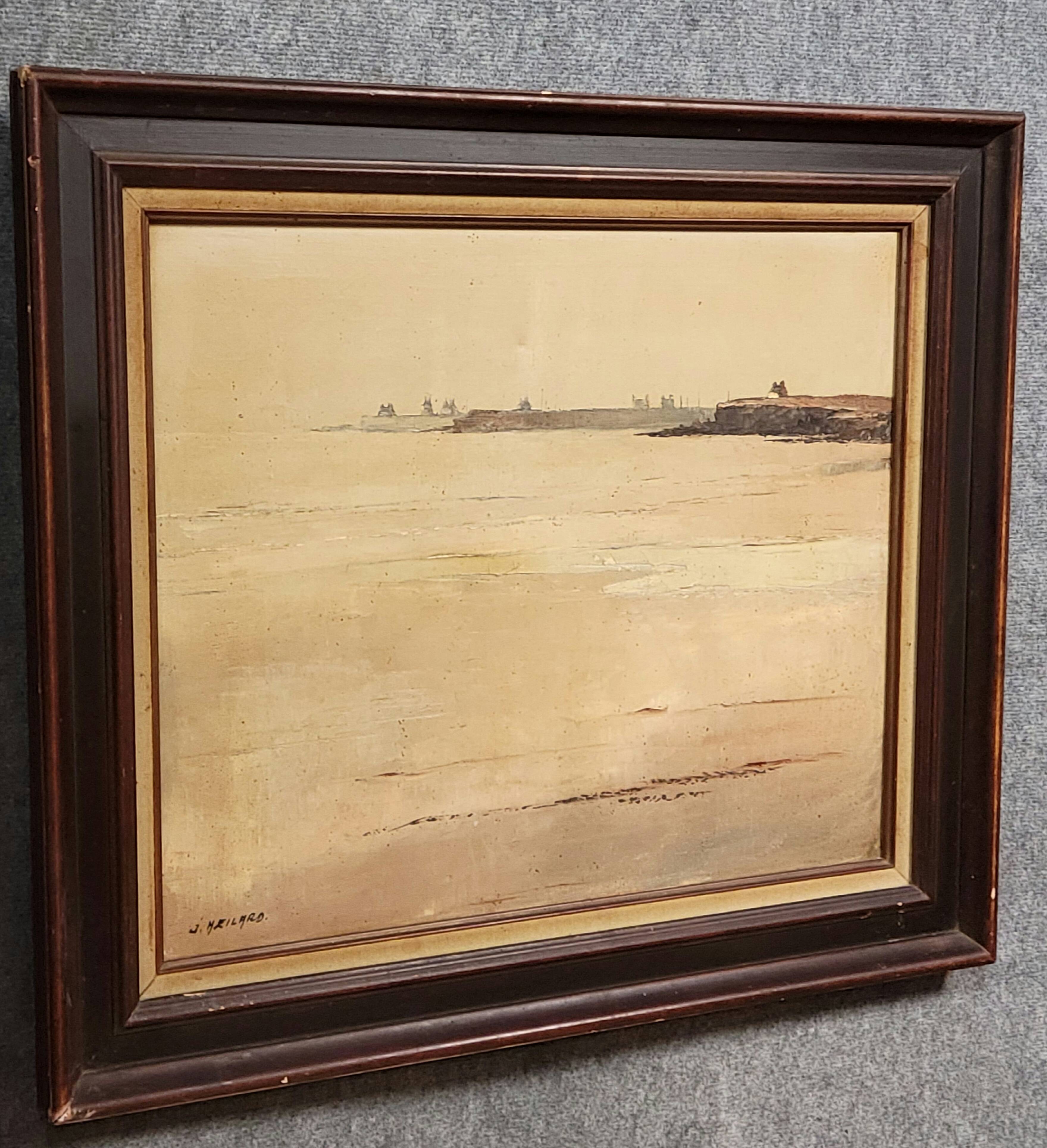 Joseph MEILARD: Oil painting on canvas, seaside view