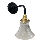 Vintage holophane wall lamp electrified to nine