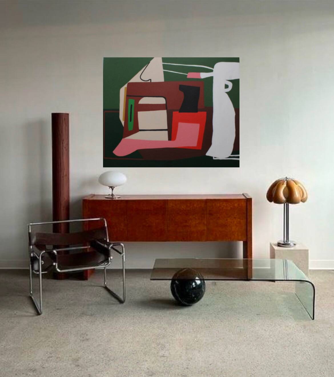 Geometric abstract on canvas "Serenity"