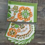 Nappe et serviettes vintage