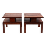 Paire de table style japonaise