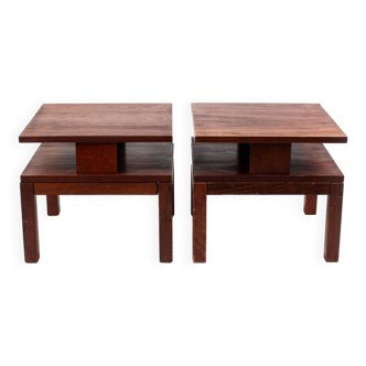 Paire de table style japonaise