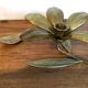 Cendrier fleur en laiton vintage