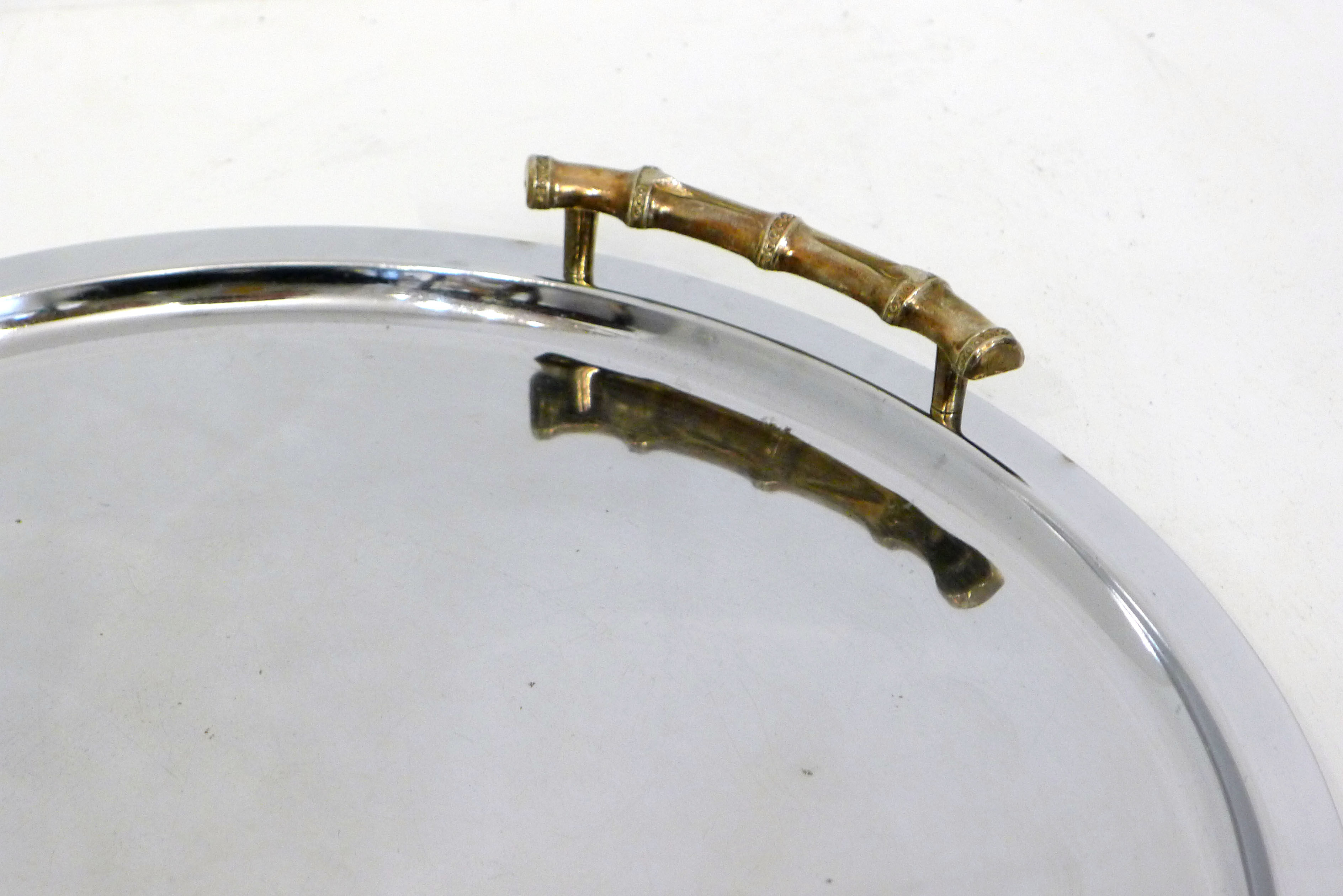 Round tray bamboo coves