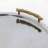 Round tray bamboo coves