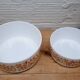 Lot 2 salad bowls Arcopal small flowers