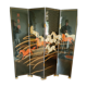 Lacquered screen with a horse pattern