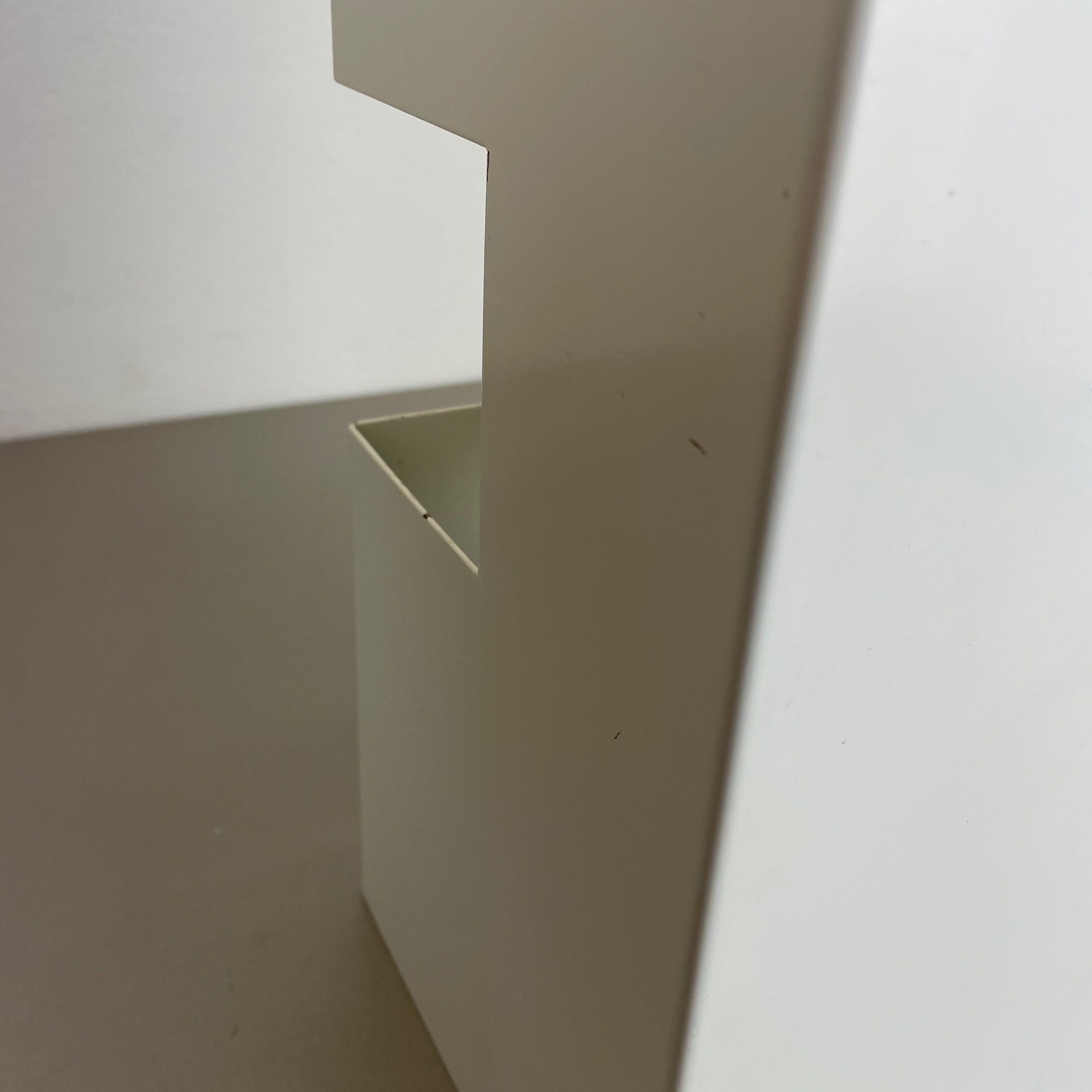 Original Modernist Cubic Pop Art Metal Umbrella Stand, France, 1970s