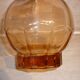 Carafe art-deco pink molded glass