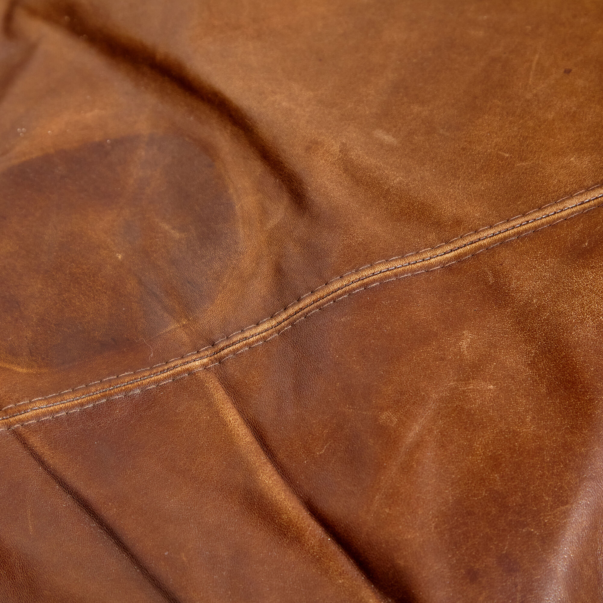 Modular leather sofa by Dreipunkt, set of 3.