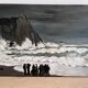 Huile sur toile inspirée des vues d’Etretat de Monet