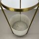 Midcentury Brass Mategot Style Hollywood Regency Umbrella Stand, France 50s
