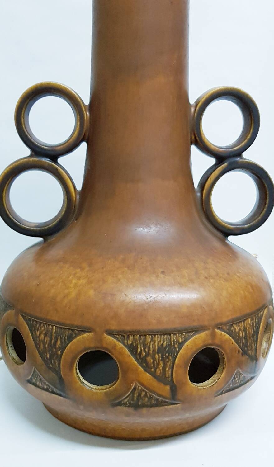 Grande lampe en céramique Scheurich Allemagne de l'Ouest