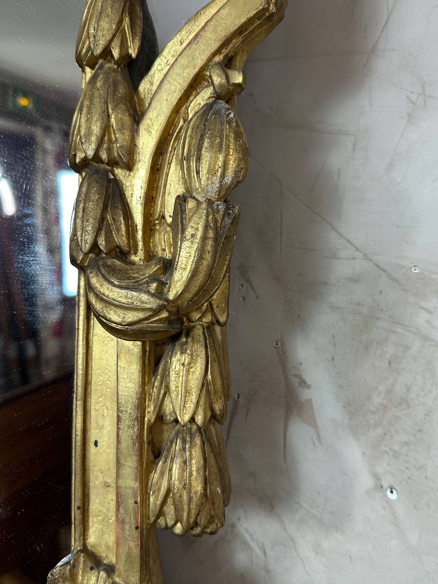 18th century giltwood mirror