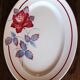 Oval Plate Red Pink Blue Sobral Digoin Sarreguemines Art Deco