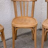 Suite of 4 chairs bistro Baumann 1967