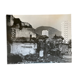 Photographie tirage argentique noir et blanc circa 1970 architecture