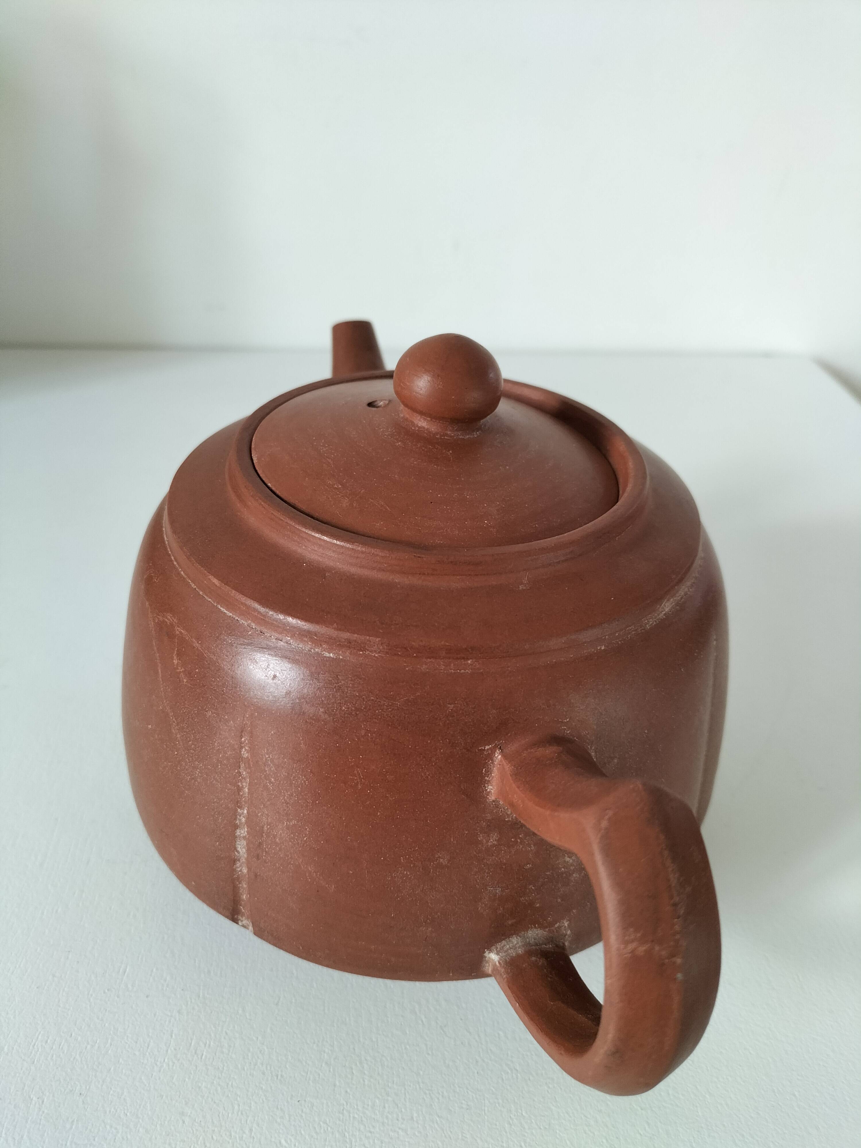 terracotta teapot
