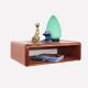 Ensemble de tables de chevet murales en bois vintage
