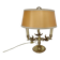 Lucien Gau empire style lamp in solid bronze gilded with bright gold "with swans"