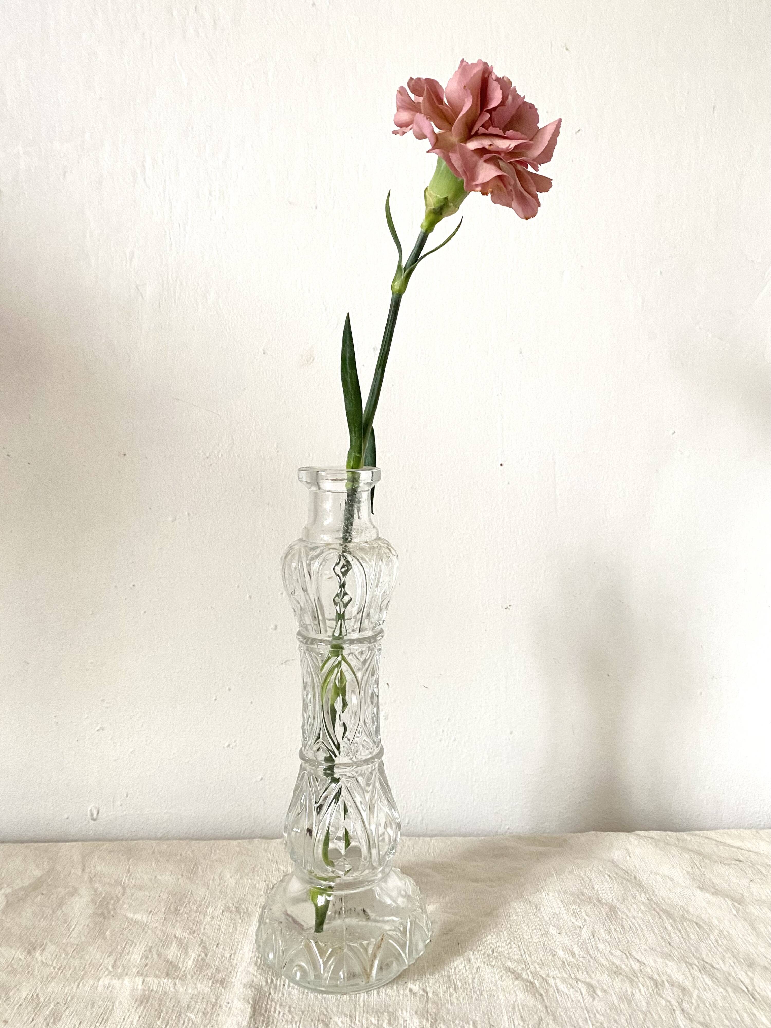 Vintage glass candle holder