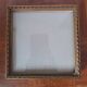 Old square golden frame to place or hang