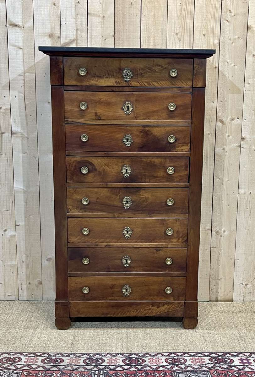 Chiffonnier Restoration XIXth in walnut