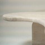 Organic Shape Travertine Coffee Table