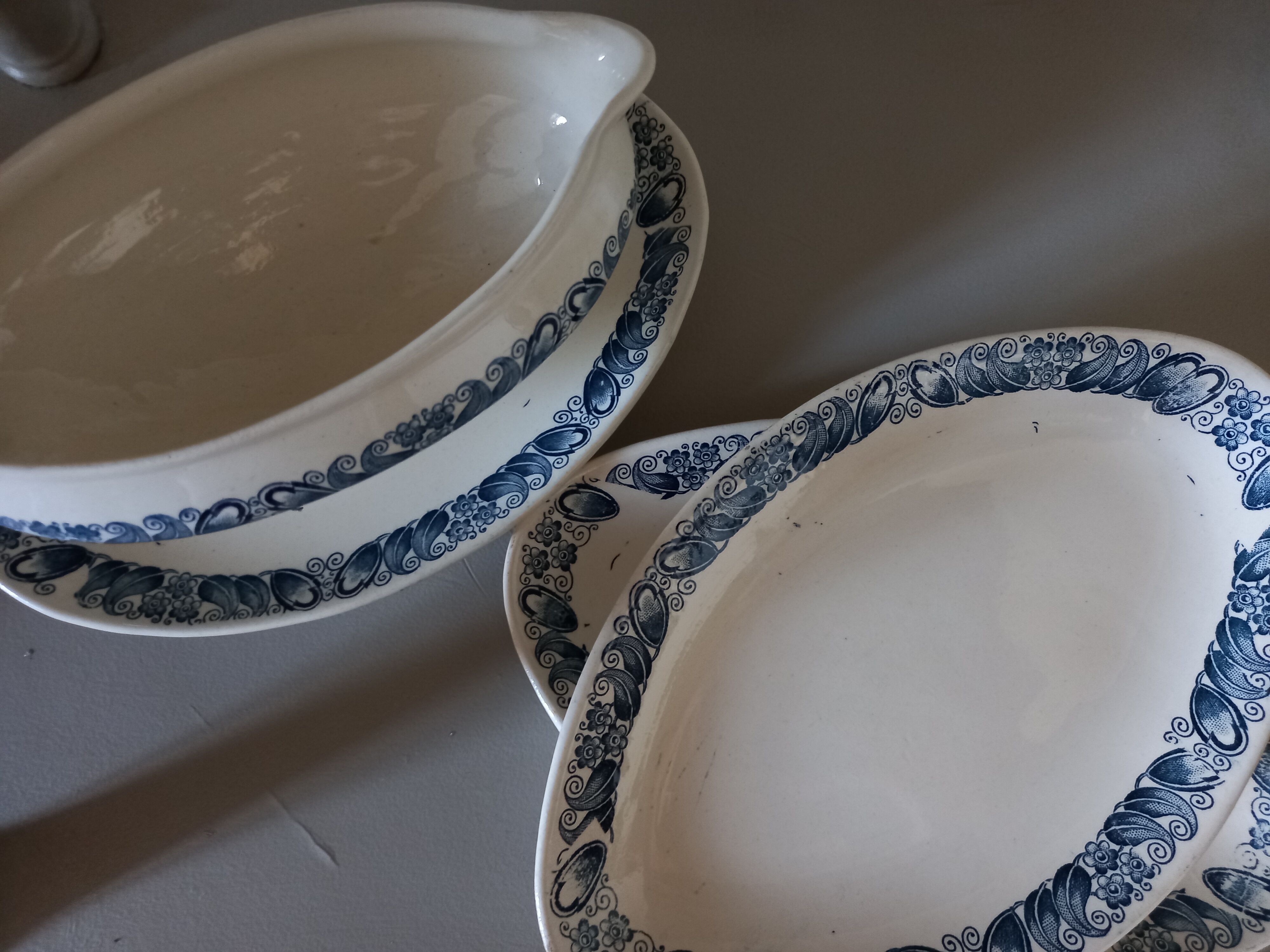 Saucière and raviers Terre de Fer Longchamp "Marcel"