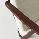 Boucle armchair, Boomerang model, 60s